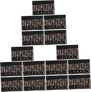 Totority 3sets Beginner Guitar Trainer Notes Fretboard Stickers for Guitar Note Sticker Set for Classical Acoustic Electric 5pcs*3