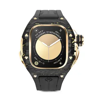 Golden Concept Apple Watch 49mm 金錶框 黑橡膠錶帶 WC-RSCIII49-BK-GC