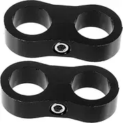 2Pcs Hose Clamps Dual Mounting Clips for Heater and Lines Durable Car Accessory for Automotive Applications