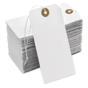 Reinforcing Hole Tag with String Attached,200 Pcs Hanging Tags with1860