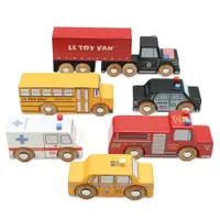 在飛比找PChome24h購物優惠-英國 Le Toy Van 車車與與工程師系列-紐約交通工具