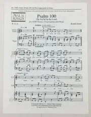 Psalm 100 Be Joyful in the Lord SATB Choir Organ Sheet Music Ronald Arnatt ECS