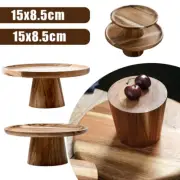 Wooden Cake Stand Plate Serving Tray For Dessert Snack Display Appetizer Holder