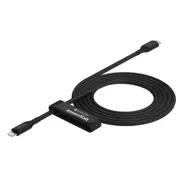 Mophie Essential - 60W USB-C to Lightning Cable - 2m - Black Fast Charging - Up to 60W - MFi Certified - Soft Braided Nylon - Heavy-Duty Construction [409912245]