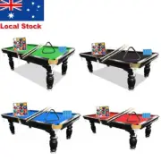 8FT Slate Billiard Snooker Pool Table For Home Entertainment Fun Frame Black AU