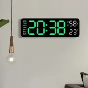 USB Powered Wall Clock 9 Inch Temperature Humidity Dimmer Table Clock Electronic