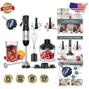 Ultimate 7-in-1 Immersion Blender with 20 Speed and Titanium Blades - 800W Power