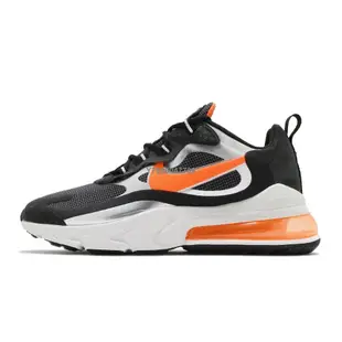 Nike Air Max 270 React 黑橘銀 時尚百搭運動慢跑鞋CQ4598-084男女鞋