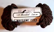 Vintage Cal Paciifc 5mm Braided Macrame Cord 150 Ft New