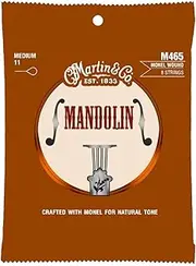 [Martin] Guitar Mandolin Strings M465, 80/20 Bronze, Medium-Gauge Mandolin Strings