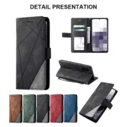 For Redmi Note 13 13Pro 5G Poco M6/X6 F5 X5 Pro Splice Leather Flip Wallet Case