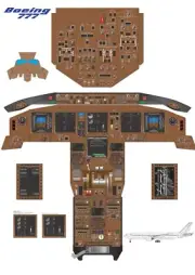 Boeing 777 Cockpit Poster 24"x36"