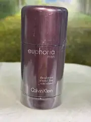 CALVIN KLEIN EUPHORIA MEN 75G ALCOHOL FREE DEODORANT STICK (NEW & SEALED)