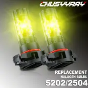 For Chevy Avalanche 2007-2013 2X Golden Yellow 5202 LED Fog Light Bulb Lamp 80W