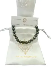 1PC Pyrite Crystal Bead Bracelet Natural Gemstone Healing