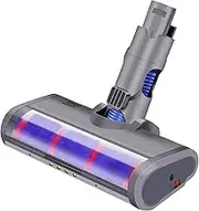 Soft Roller Motorized Head for Dyson V6 DC58 DC61 DC62 DC74 Absolute/Animal Fluffy Vacuum Cleaner Brush With LED Light, Powerful Suction, Multi-Angle Rotation