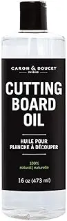Caron & Doucet - Cutting Board & Butcher Block Conditioning & Finishing Oil | 100% Coconut Derived & Vegan, Best for Wood & Bamboo Conditioning & Sealing | Does NOT Contain Mineral Oil!