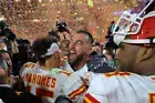 Patrick Mahomes Travis Kelce Kansas City Chiefs Footballer Wall - POSTER 20"x30"