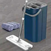 Mops with Bucket Thickened Mop Clear Water Separation No Hand-Washing Squeeze
