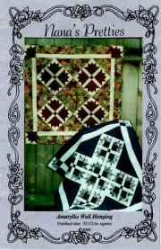 Amaryllis Wall Hanging Quilt Pattern by Nana's Pretties