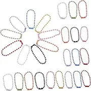 SEWACC 100pcs Ball Chain Connectors Ball Beading Chains Christmas Key Chain Iron