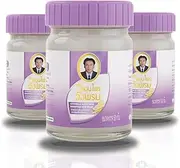 Wang Prom Lemongrass Scented Herbal Balm 50g (Pack of 3) - Pain Relief Rub for Adults (Unisex) - All Ages