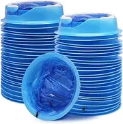 ATDAWN 50 Pack Emesis Bag, Disposable Vomit Bags, Aircraft & Car Sickness Bag, Nausea Bags for Travel Motion Sickness (Blue)