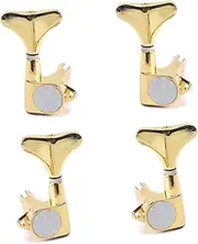 TOYANDONA Sealed Bass Tuning Pegs 4pcs Guitar Tuning Keys Machine Heads Mounting Screws for 4 String Bass Guitar