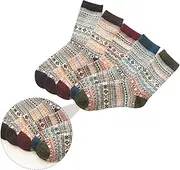 [WESIEVYA] Men's Winter Warm Wool Socks Merino Wool Sports Socks for Men Woolen for Winter