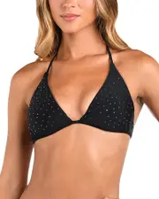 L'Agence Annabelle Shine Studded Triangle Top