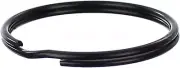 2" Key Rings - Dark Black Color - 10 Pack - Large Split Key Rings - 2 Inch