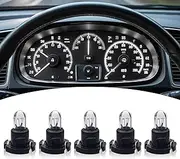 Tesnaao 5 PCS Automotive Dashboard Light, T4 High Temperature Resistant Bulb, 14V 1.12W Automotive Lighting Accessory, Universal for Most Cars and Motorcycles (White #DB1601)