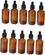 Healeved 10pcs Essential Oil Dispensers Light Blocking Glass Bottles with Dropper for DIY Aromatherapy Perfume Oils Colognes and Durable and Convenient