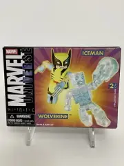 Marvel Universe Minimates Iceman & Wolverine Figures 2006 Diamond Select Toys