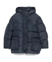 quilted puffer jacket 14Y BLUE