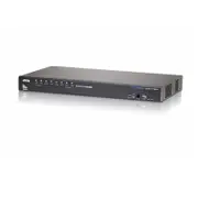 Aten Desktop KVM Switch 8 Port Single Display HDMI w/ Audio, 2x Custom KVM Cables Included