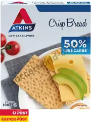 3X Atkins Low Carb Crispbread 100 Gram AU
