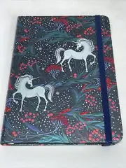 Foil Print Hard Cover Notebook 13.5x18cm - Lined Paper - Unicorn Theme