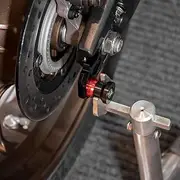 Lorababer Rear Wheel Axle Stand Pick Up Hook Chain Adjuster Block Rear Swingarm Spool Slider Stand Screw for H.onda CB650R CBR650R 2019-2023, CBR650F/ CB650F 2014-2019 Accessories (Black)