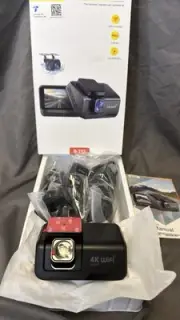 Dash Cam Front and Rear Camera 4k+1080P WiFi Dual Dash Cam with APP 3’’ IPS D...