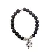 Aruma Life Handcrafted Olive Tree Lava Rock Bracelet Essential Oil Diffusion