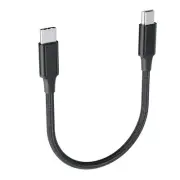 1.6FT/0.5M USB-C to Mini USB Cable, Short Braided Type C 1.6FT, Black