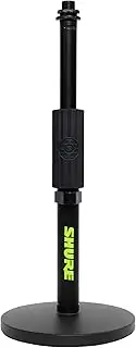 Shure by Gator Round Base Desktop Mic Stand with Standard Height-Adjustable Twist Clutch and 6" Base; (SH-DESKTOP1)