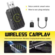 Android Auto Wireless Adapter Carplay Wireless Adapter 2-in-1 Wireless Carplay C