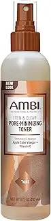 Ambi Even & Clear Intense Clarifying Toner | Astringent Protects and Beautifies Acne-Prone Skin | Cucumber Extract | Green Tea Extract | 8 Ounce