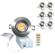 Canless Recessed Gimbal Downlight Rotatable-Spotlight 5 CCT Eyeball Ceilling ...