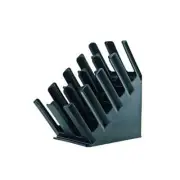 Chef Inox 8-Compartment Vertical Cup Organiser Black 440x370x450mm Kitchenware