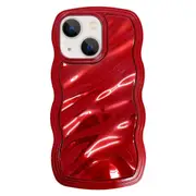 For Iphone 15 Wave Plated Pc Hybrid Tpu Phone Case