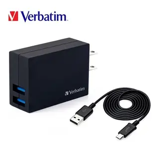 威寶 VB1 雙孔2.1A充電器 + E-books X11 MicroUSB充電線100cm(黑)