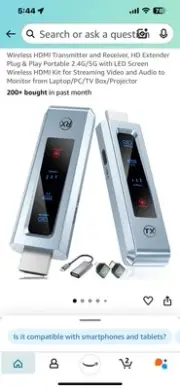 Wireless Hdmi Transmitter and Receiver HD Extender Plug & Play PC Laptop To TV